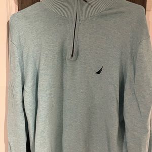 Nautica half-zip sweater, worm once, like new!